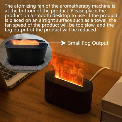 Flame Diffuser Portable USB Powered with 7 Colors Lighting - Vymanel