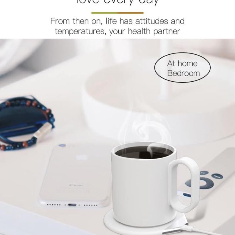 Smart Coffee Mug Warmer and Phone Charger 18 W - 2 in 1 Waterproof - Vymanel
