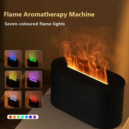 Flame Diffuser Portable USB Powered with 7 Colors Lighting - Vymanel