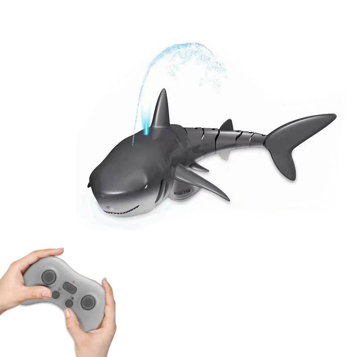 Smart RC Shark Whale Spray Water Toy Remote Electric - Vymanel