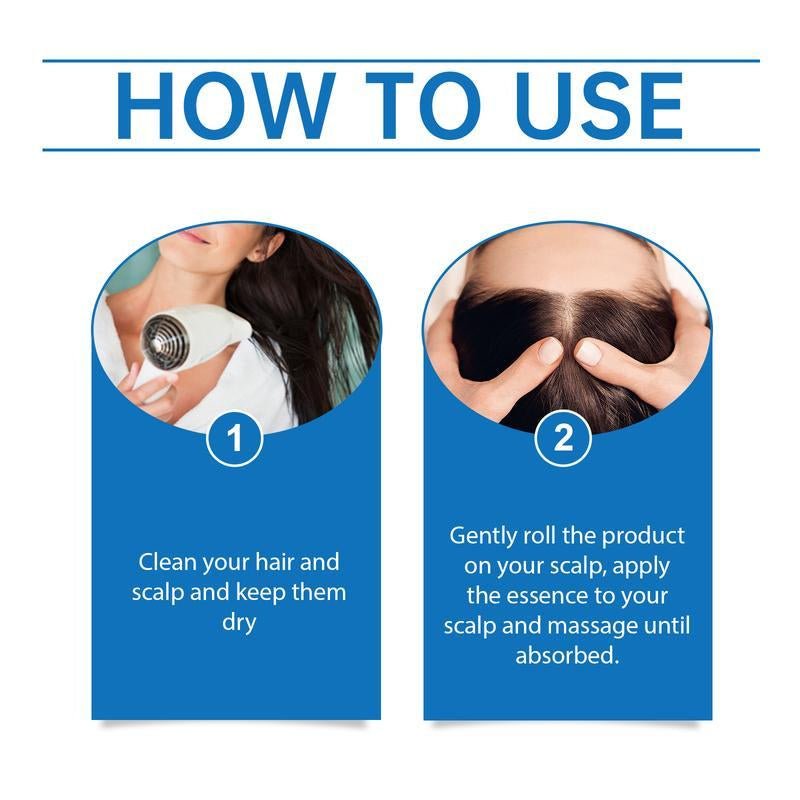 Advanced Hair Growth Roll - On Serum | 3% Rosemary | 2% Aminexil | 3% Redensyl | 2% Anagain | Precision Scalp Applicator | Paraben & Sulphate Free | Dht - Blocking Scalp Serum Boosts Oxygen Flow | Women & Men - vymanel