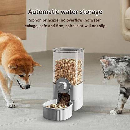 Hangable Pet Feeding Bowl Automatic Pet Feeder - Hanging Feeder Food Water Dispenser - Vymanel