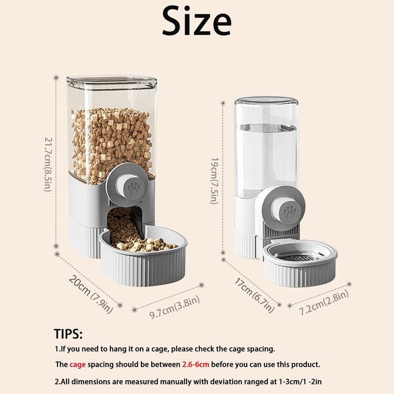 Hangable Pet Feeding Bowl Automatic Pet Feeder - Hanging Feeder Food Water Dispenser - Vymanel