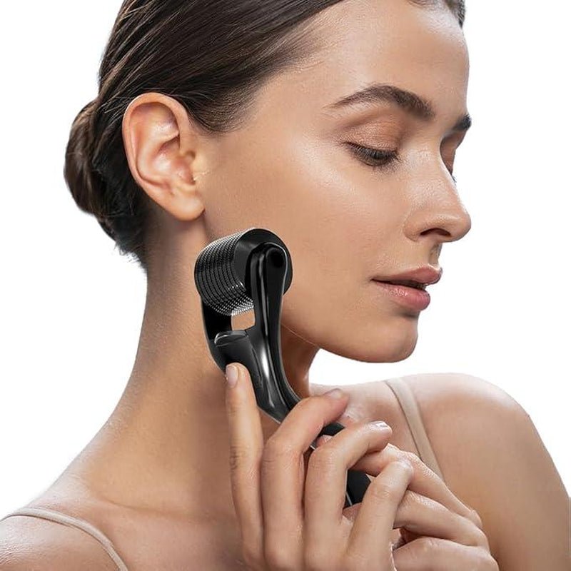 Skincare Tools - 540 Titanium Derma Roller for Face Hair Beard，Scalp Derma Roller ，Beard Microneedle Roller，Personal Use Microneedling Roller Microdermabrasion Cosmetic Beauty Instrument Self - Care Gifts for Men Women - My Store