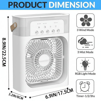 VYMANEL FrostBreeze Mini™ – Instant Cooling Portable Water/Ice Fan - Vymanel