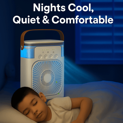 VYMANEL FrostBreeze Mini™ – Instant Cooling Portable Water/Ice Fan - Vymanel