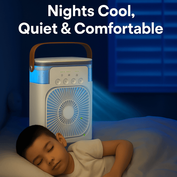 VYMANEL FrostBreeze Mini™ – Instant Cooling Portable Water/Ice Fan - Vymanel