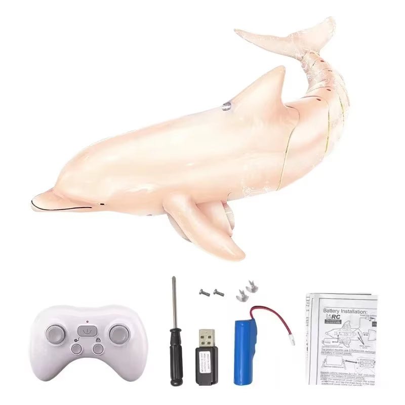 Smart RC Shark Whale Spray Water Toy Remote Electric - Vymanel