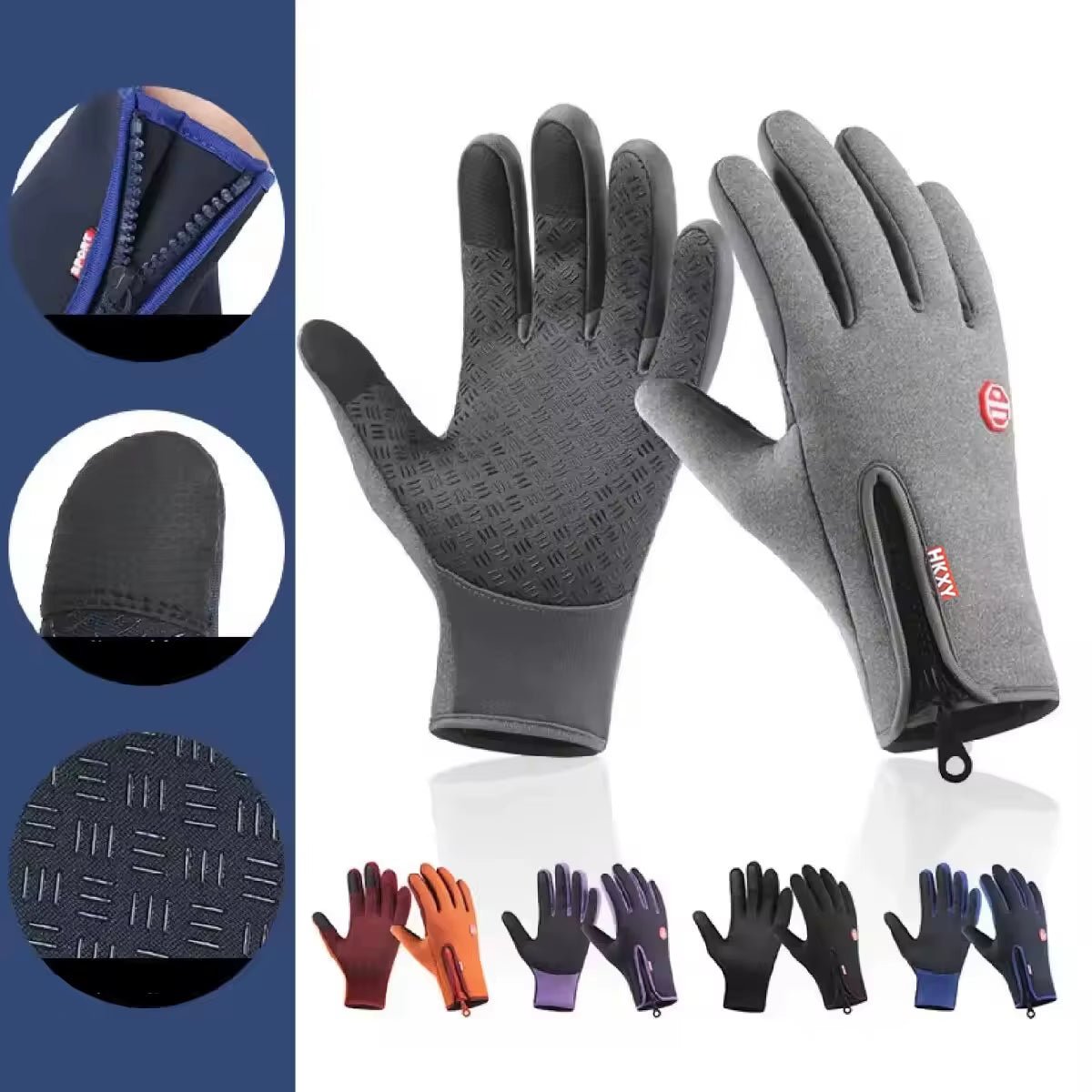 Touchscreen Warm Gloves Outdoor Cycling Driving Motorcycle Waterproof Cold Gloves Windproof - Vymanel