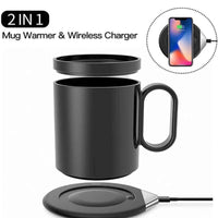 Smart Coffee Mug Warmer and Phone Charger 18 W - 2 in 1 Waterproof - Vymanel