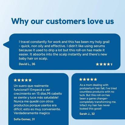 Advanced Hair Growth Roll - On Serum | 3% Rosemary | 2% Aminexil | 3% Redensyl | 2% Anagain | Precision Scalp Applicator | Paraben & Sulphate Free | Dht - Blocking Scalp Serum Boosts Oxygen Flow | Women & Men - vymanel