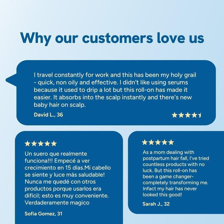 Advanced Hair Growth Roll - On Serum | 3% Rosemary | 2% Aminexil | 3% Redensyl | 2% Anagain | Precision Scalp Applicator | Paraben & Sulphate Free | Dht - Blocking Scalp Serum Boosts Oxygen Flow | Women & Men - vymanel