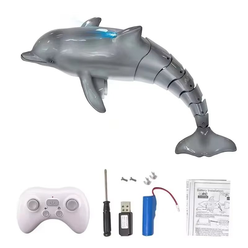 Smart RC Shark Whale Spray Water Toy Remote Electric - Vymanel