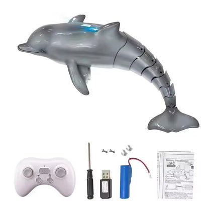 Smart RC Shark Whale Spray Water Toy Remote Electric - Vymanel