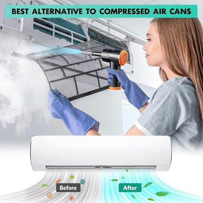 2 - In - 1 Air Duster 100000 RPM & 10 Kpa Cordless Car Portable - Vymanel